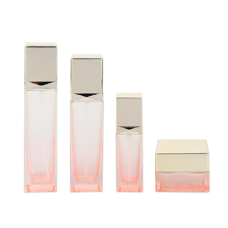 Square Glass Skincare Set